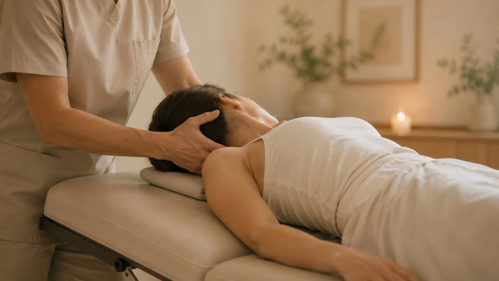 Séance d'ostéopathie au cabinet